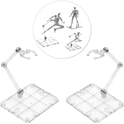 Clear Action Figure Stand,Assembly Action Figure Display Holder Base Doll Model Support Stand for HG RG SD SHF Gundam 1/144 Toy