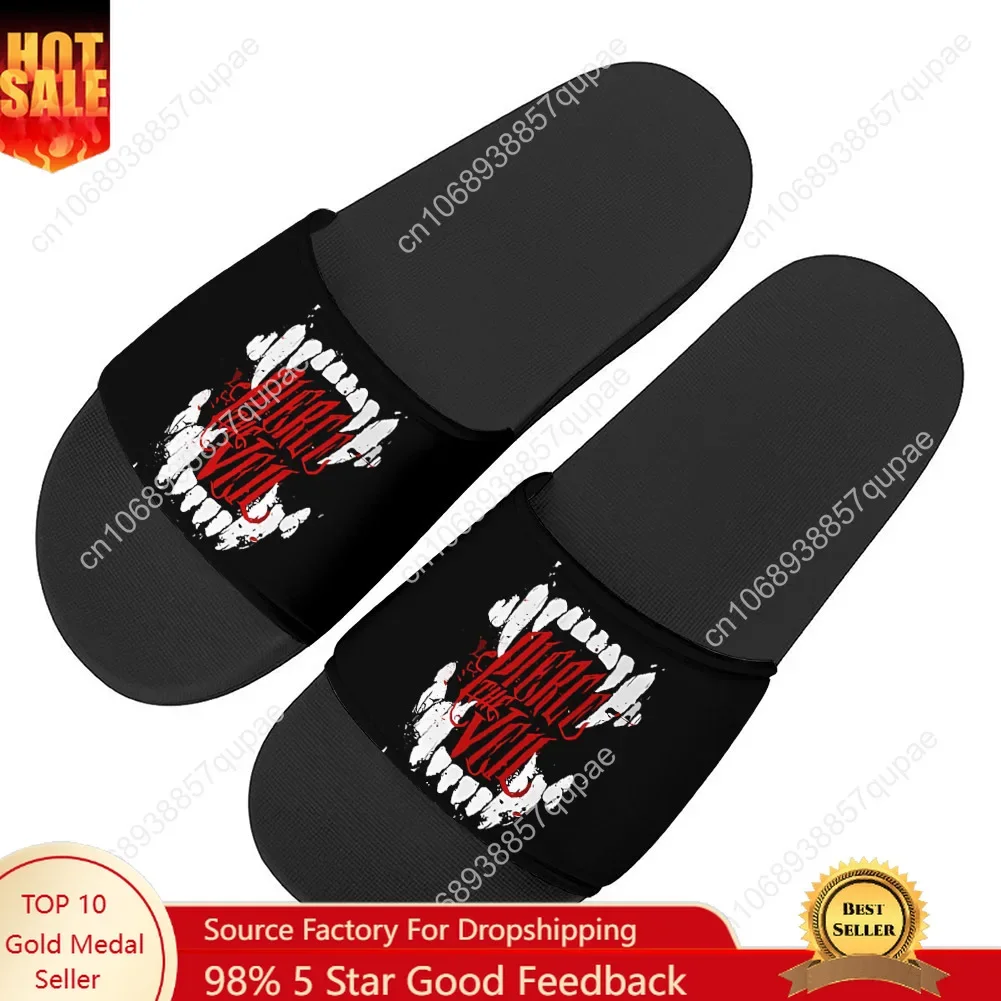 Rock Band Pierce The Veil Slippers Home Water Shoes Men Women Teenagers Beach Pool Sandals High Quality Custom Summer Slipper