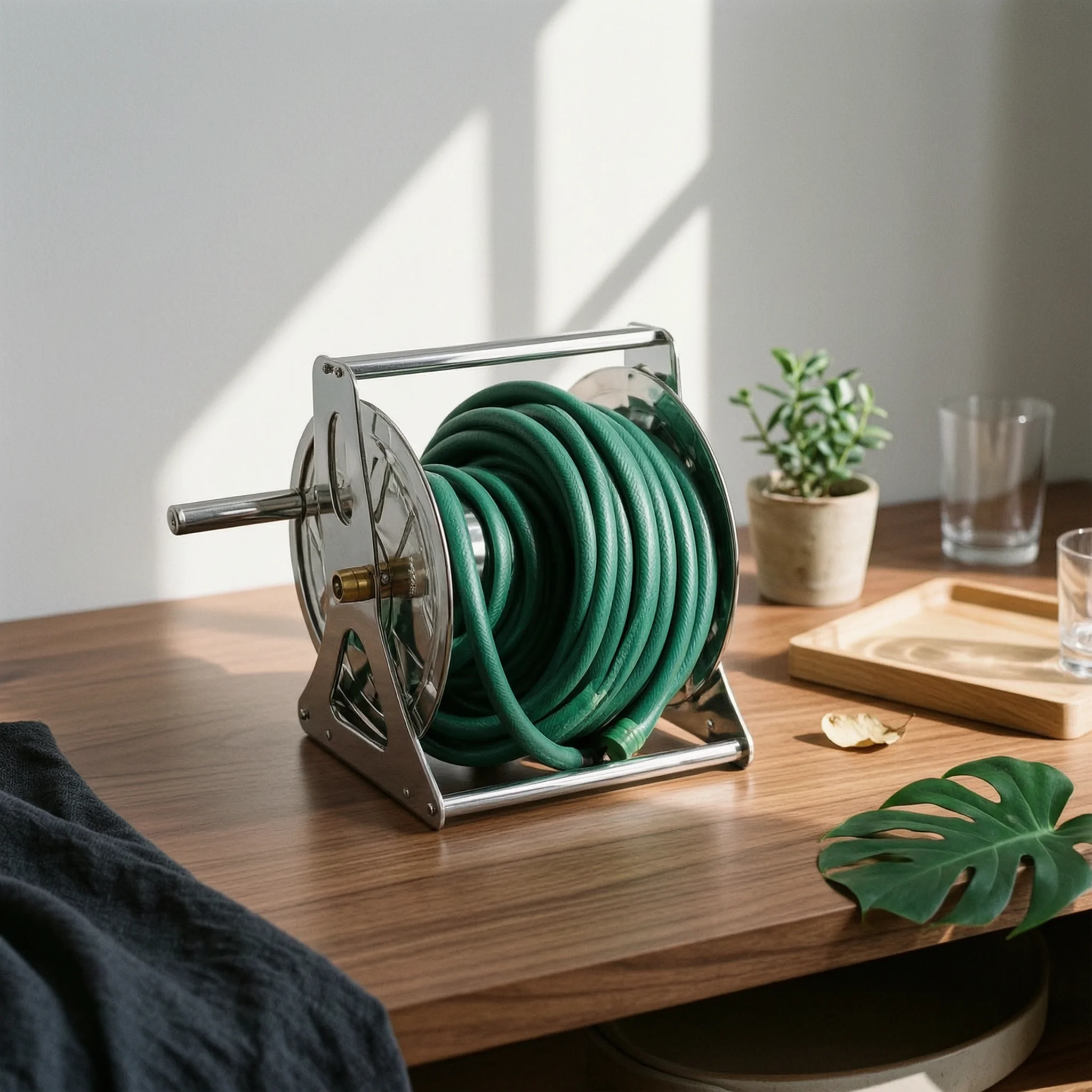stainless-steel-hose-reel-carrier-rust-resistant-hose-reel-carrier-with-wheels-tangle-tangle-resistant-ergonomic-handle
