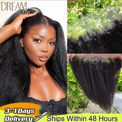 HD Lace Frontal 13x4 13x6 Lace Frontal Only Human Hair Melt Skins Remy Hair Kinky Straight 5x5 6x6 Real HD Lace Closure Only