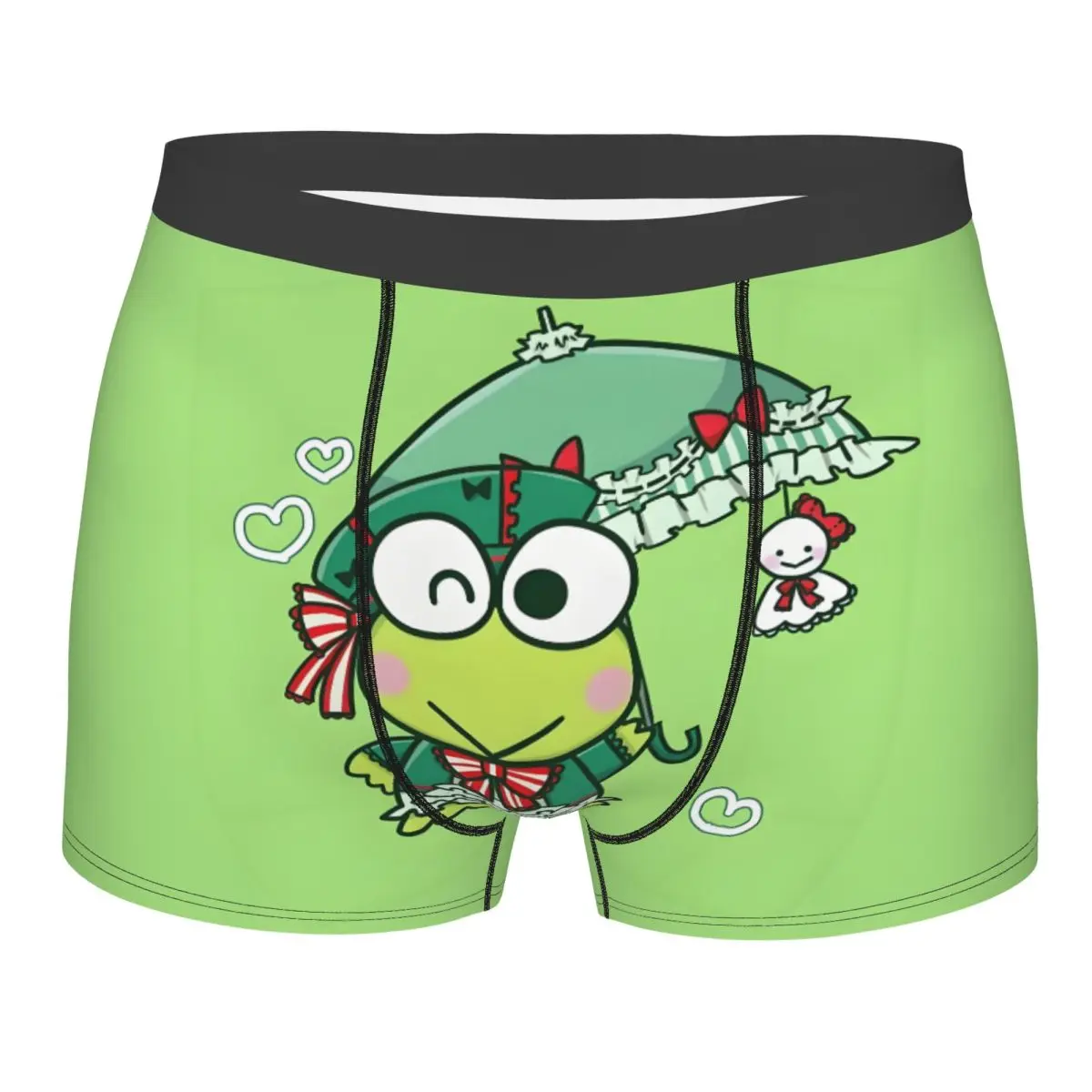 

Custom Cute Kerokero Keroppi Underwear Men Printed Boxer Shorts Panties Briefs Soft Underpants
