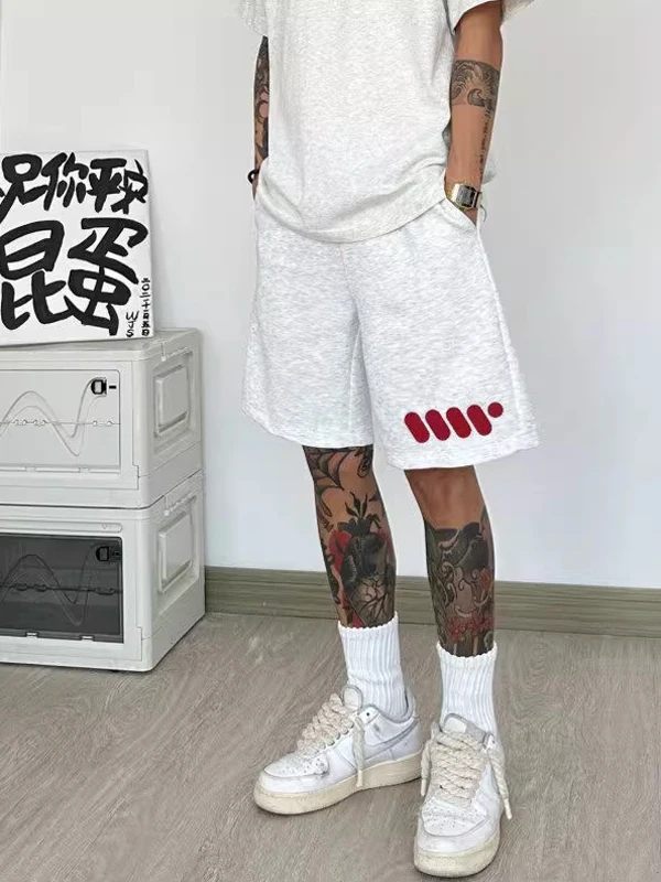 

Мужские спортивные шорты в американском стиле для баскетбола, летние, тонкие, свободные, дышащие, для бега, с широкими штанинами, повседневные, до колена