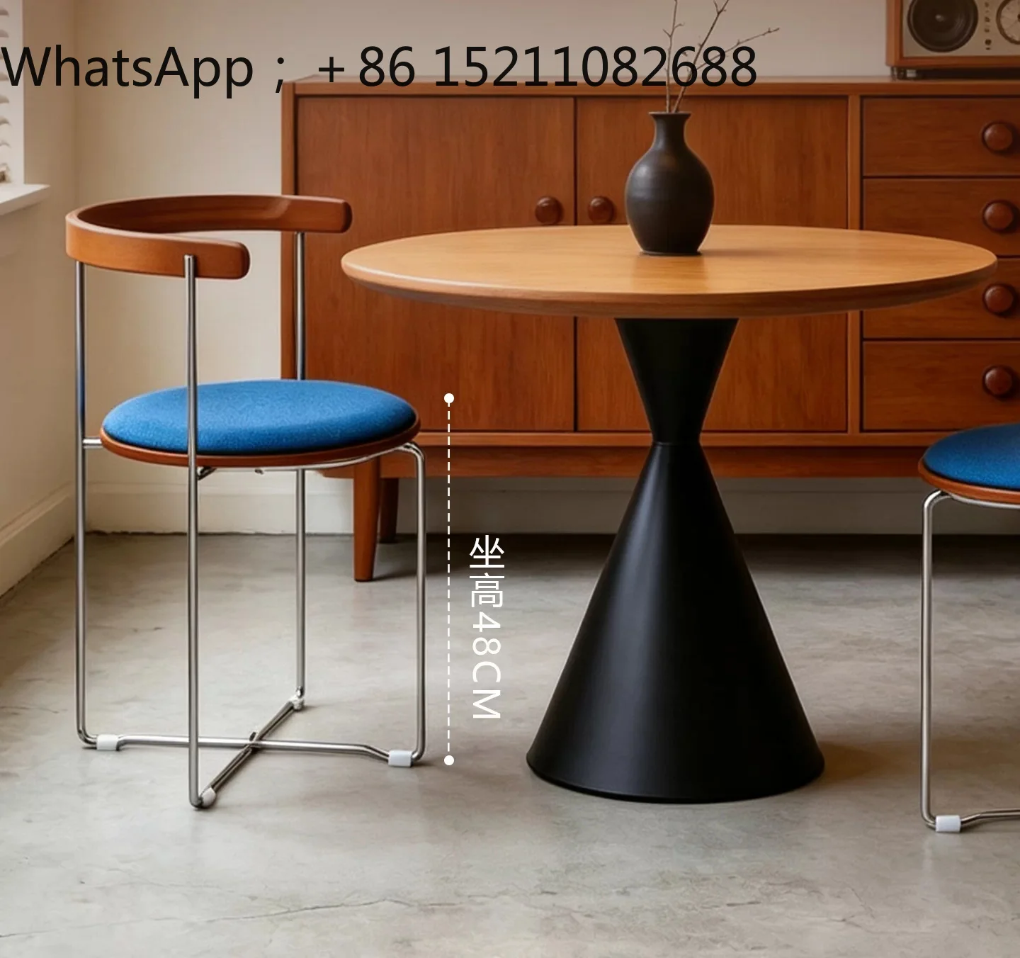 SCY Bauhaus folding dining chair for home high-end artistic chair for home modern dining table and chairs