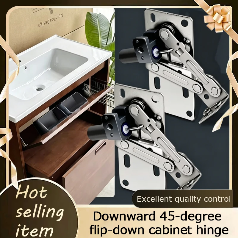 Large Shoe Storage Cabinet Tilt Out Door 45 Degree Downward Opening Hinge Soft Close Damper Spring Adjustable Metal Hardware