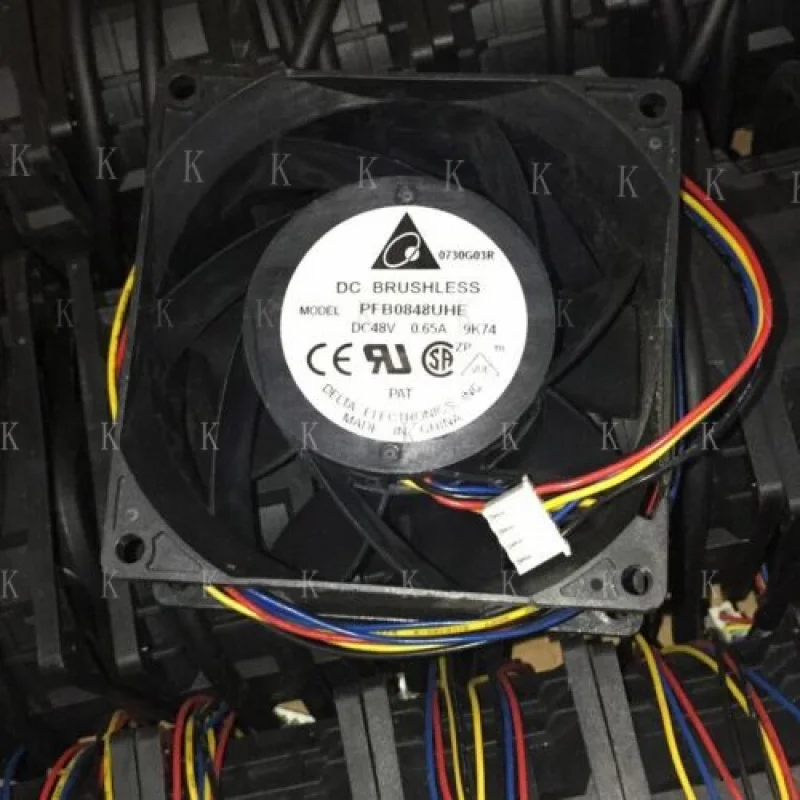 

C 1 шт. для вентилятора Delta PFB0848UHE DC 48 В 0,65 А 8038 8 см 4-контактный охлаждающий вентилятор