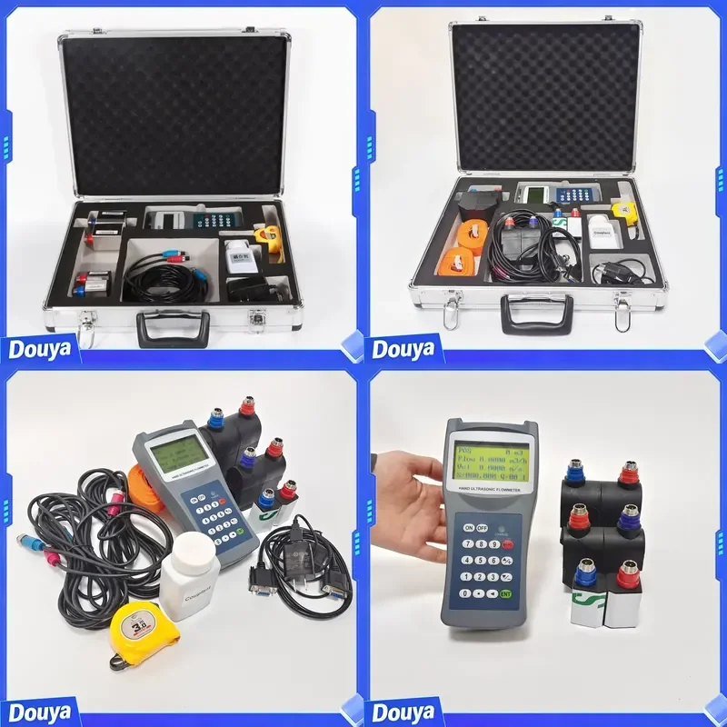 15-700mm 12 Inch Outside Digital Flow Meter Price Clamp on Handheld Ultrasonic Portable Water Flowmeter With Good Price