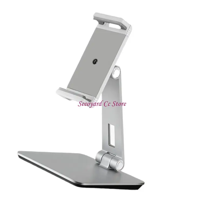 N3UC Aluminum Universal Tablets Desktop Mount Phone Clamp Holder Tilts Adjust for 4.7