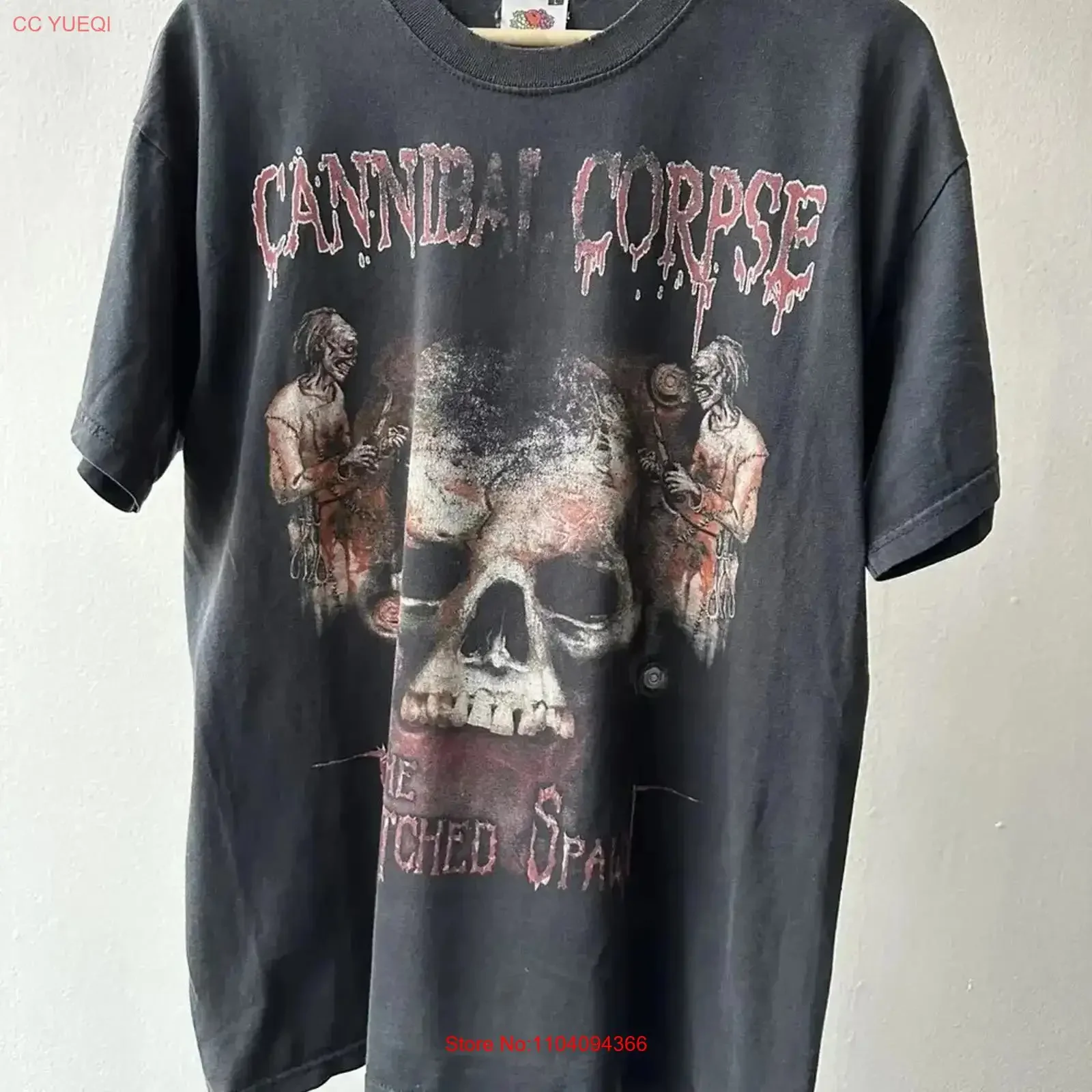 Vintage Cannibal Corpse The Wretched Spawn 2004 Black T shirt WA4075 vintage Washed Comfortable graphic Casual Stretched