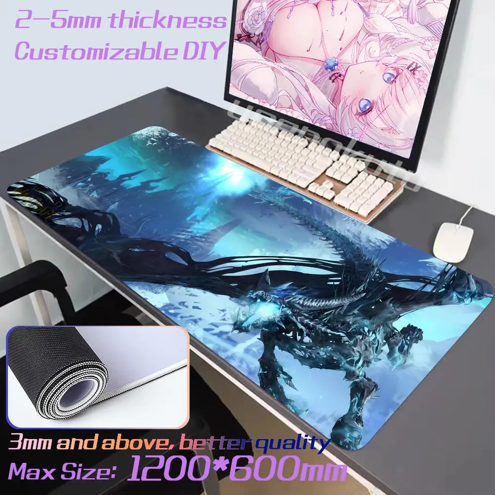 Mouse Pad W_word_warcraftes Pink art Holiday gifts Non-Slip Rubber Desk mats Edge locking Kawaii Valorant Mousemat