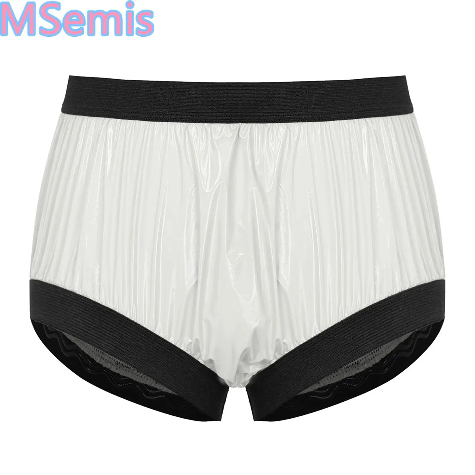 Boys Water-resistant Adaptive Shorts Non-slip Elastic Bands Washable Reusable Diaper Cover Underwear for Special Needs Patients