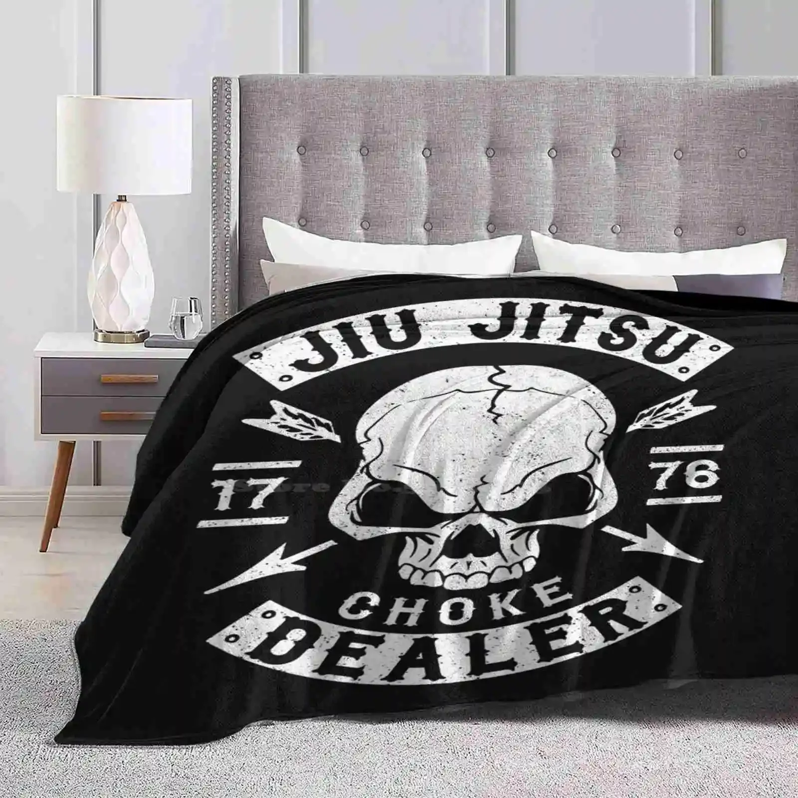 Jiu Jitsu-Choke New Selling Custom Print Flannel Soft Blanket Jiujitsu Ju Jitsu Bjj Brazilian Jiu Jitsu Jiu Jitsu Training