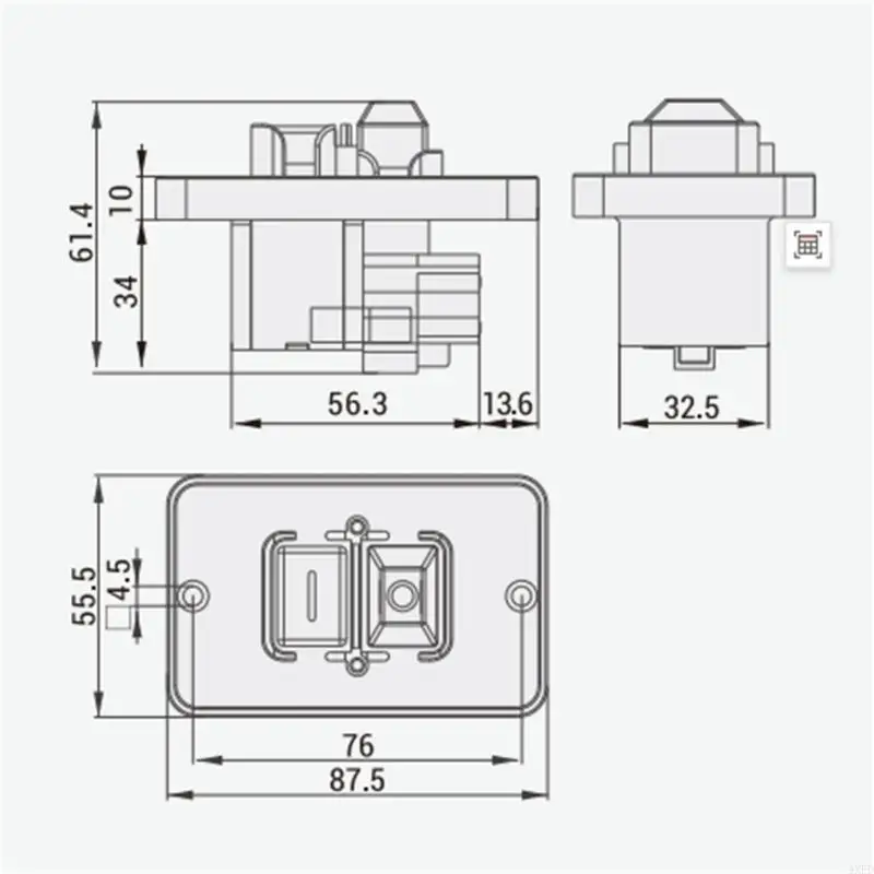 elettromagnetici pulsante impermeabile 4xFD per apparecchiature per lavorazione del legno 250 V