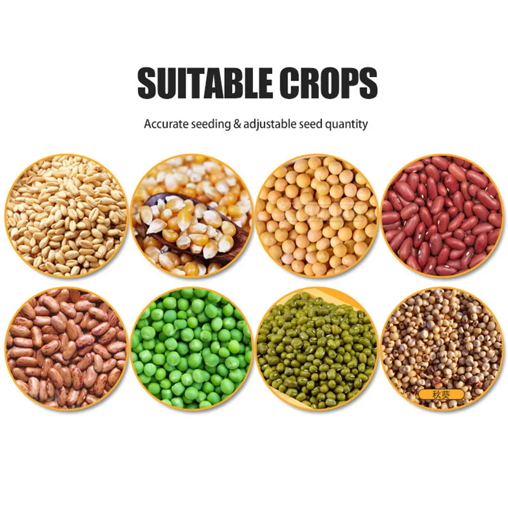 2-in-1 Push Seeder and Fertilizer Multi-Function Manual Hand Planter for Corn Soybean