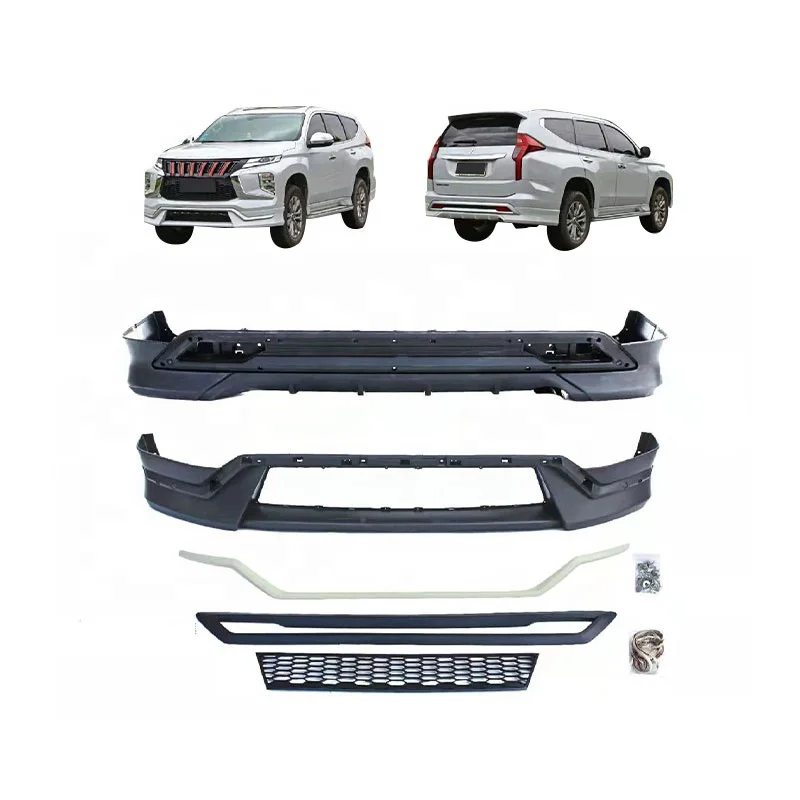 

Factory direct car bumpers For Pajero sport 2016-2020 Body kit Front lip rear bumper lip