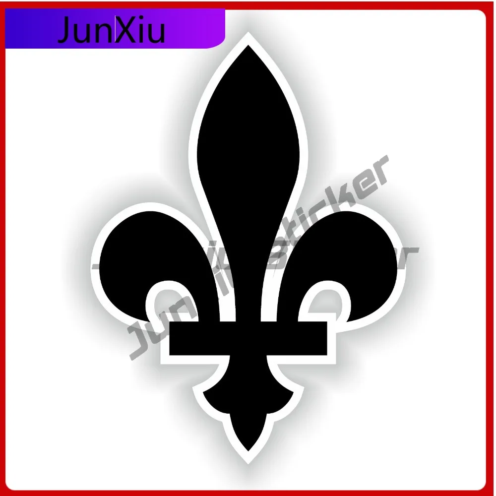 

Quebec Fleur de Funny Top Quality Scratch Resistant Modern Motorcycle Decal Sticker Waterproof Vinyl Car Laptop Window Bumper
