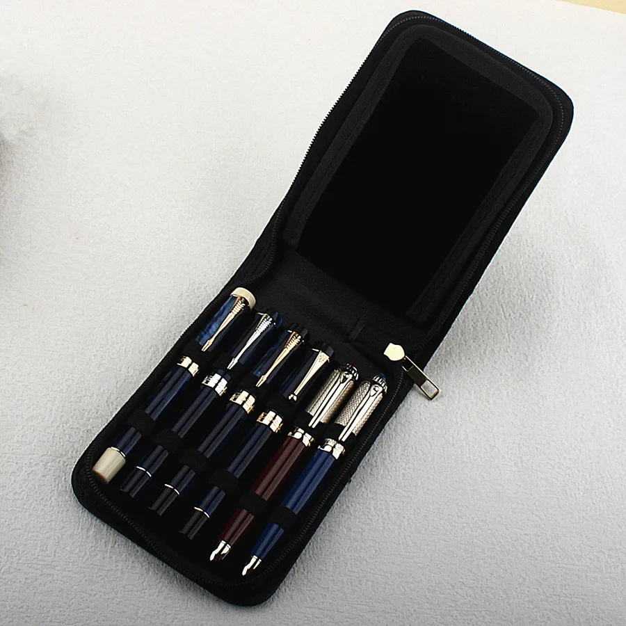 

Коричневый чехол для ручек и карандашей из искусственной кожи на 12 ручек