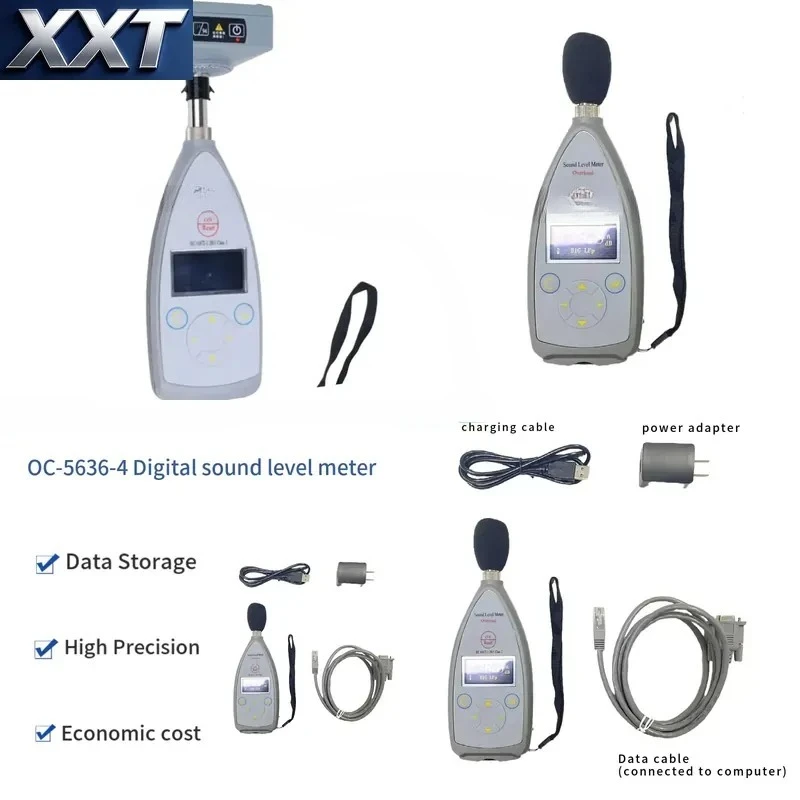 XXT Class 2 Digital Sound Measuring Gear 30-130dB Traffic Environment On Site Noise Level Checking Instrument
