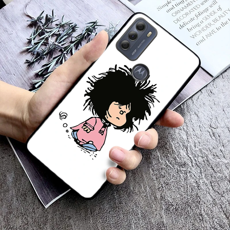 Mafalda Phone Case For Moto Edge 50 40 Pro Edge 40 30 Ultra Neo Fusion G Power G Stylus G Play E32 E20 E40