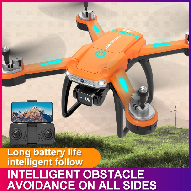 A19 Neue 4K Kamera RC Drohne Neue Bürstenlose Drohne Luftaufnahmen Quadcopter Hindernisvermeidung Klappbare Fernbedienung Flugzeug Spielzeug