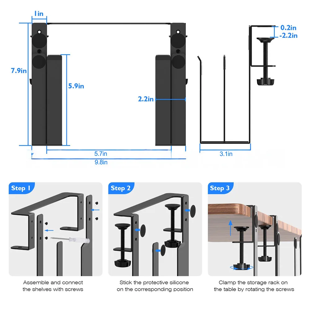 Clutter-free Workspace Charging Bracket Easy Installation Process Enhanced Airflow Design Easy Installation Tablet Holder