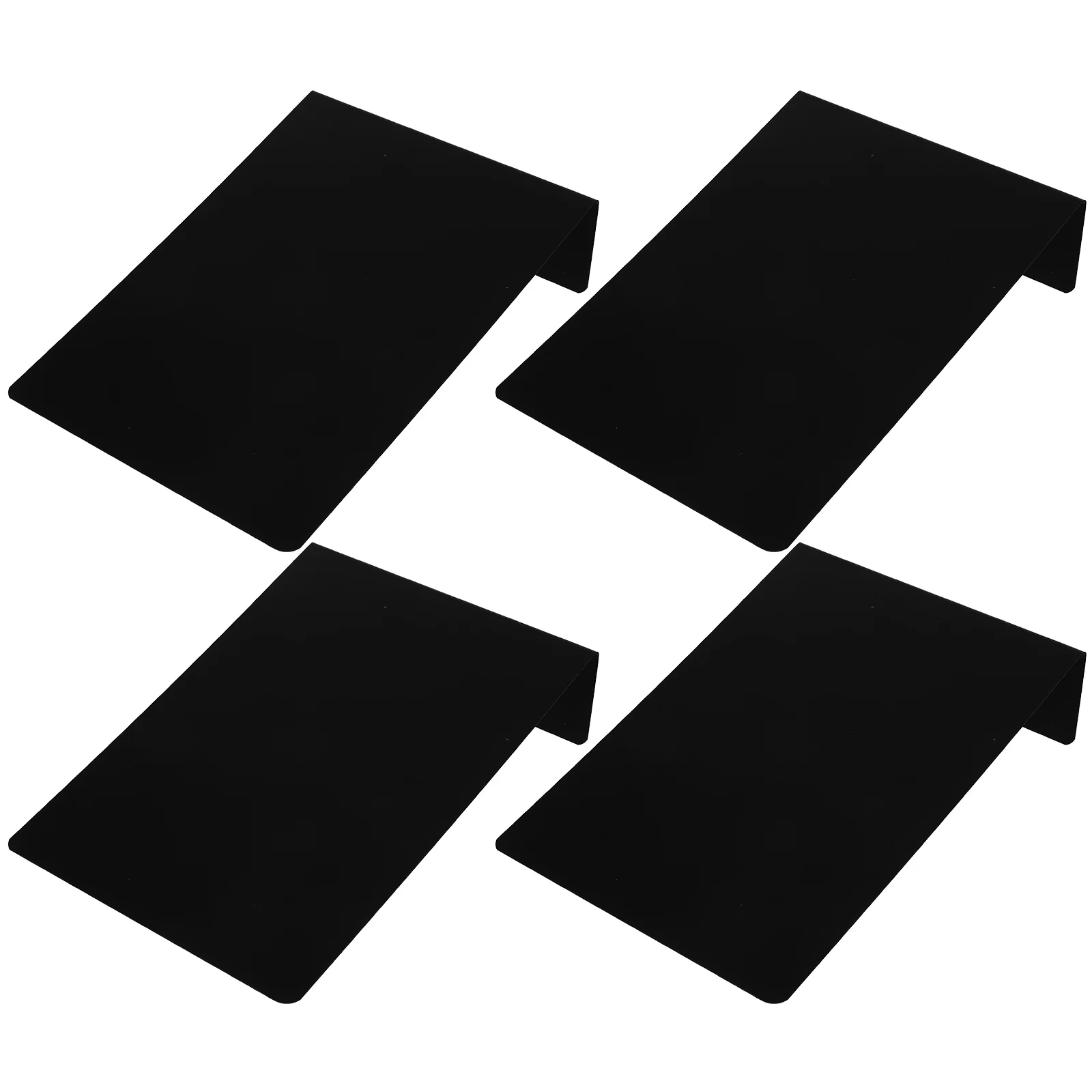 

4 Pcs Blackboard Menu Signs Small Chalkboards Food Labels for Party Buffet PVC Writing Price Boards Drawing Boards Restaurant