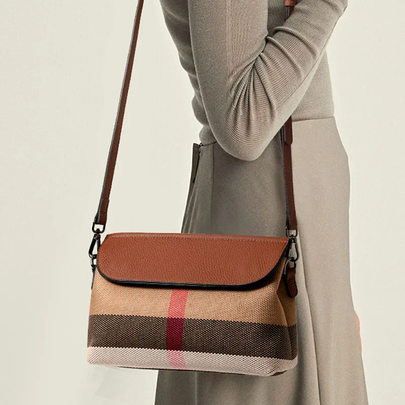 Aidani Classic Plaid Crossbody Bag for Women, New 2026 Arrival, Large Capacity, Stylish and Versatile Shoulder Bag, Small Square