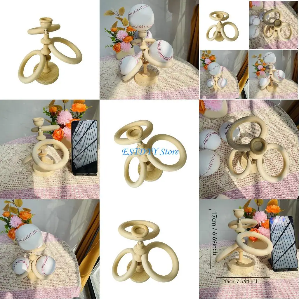 

G6DE Baseball Display Stand Detachable Baseball Rack Baseball Collector Stand