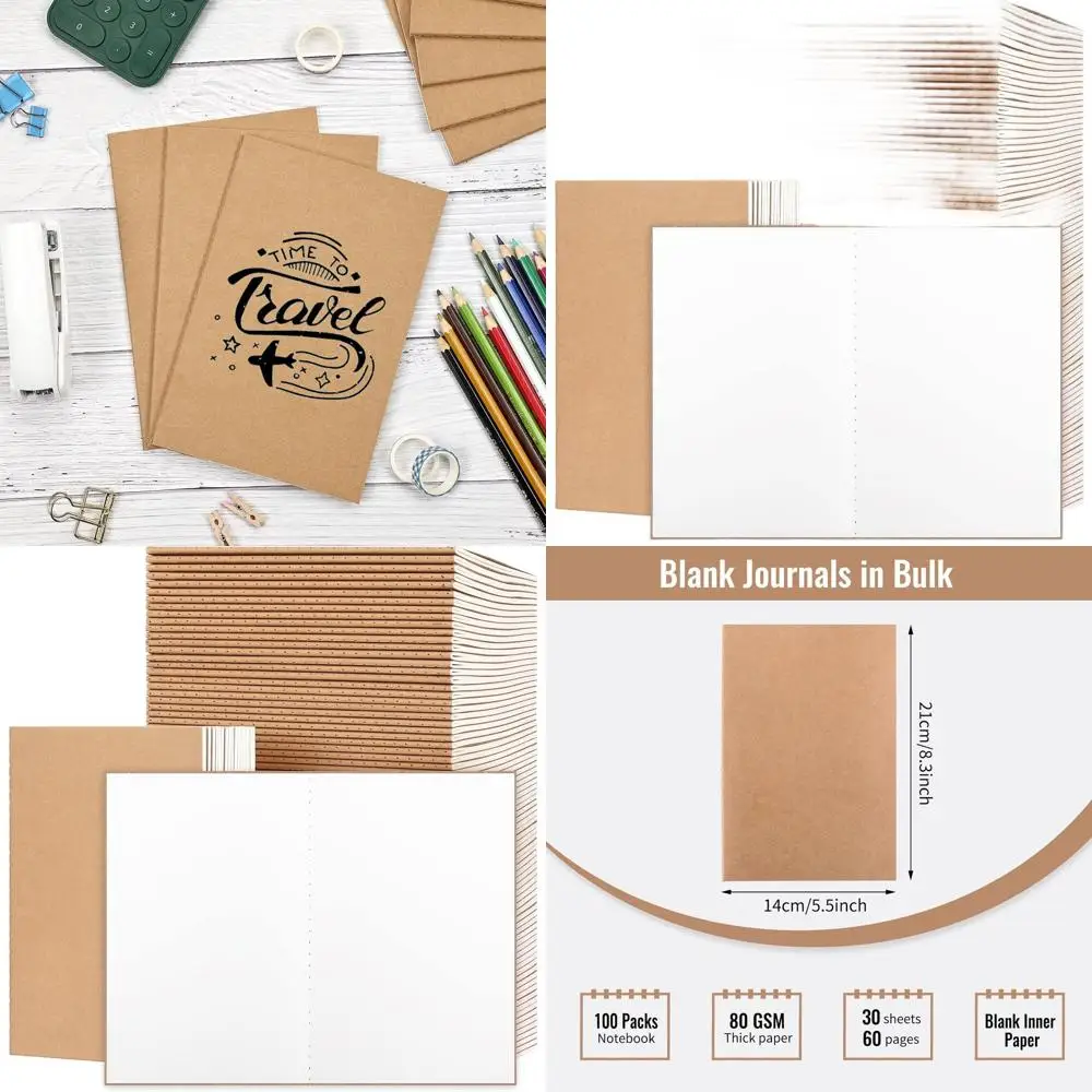 

Блокноты A5 оптом, 60-страничные скетчбуки, 80 г/м², 8,3x5,5 дюймов, идеально подходят для путешествий, детей и офисного использования