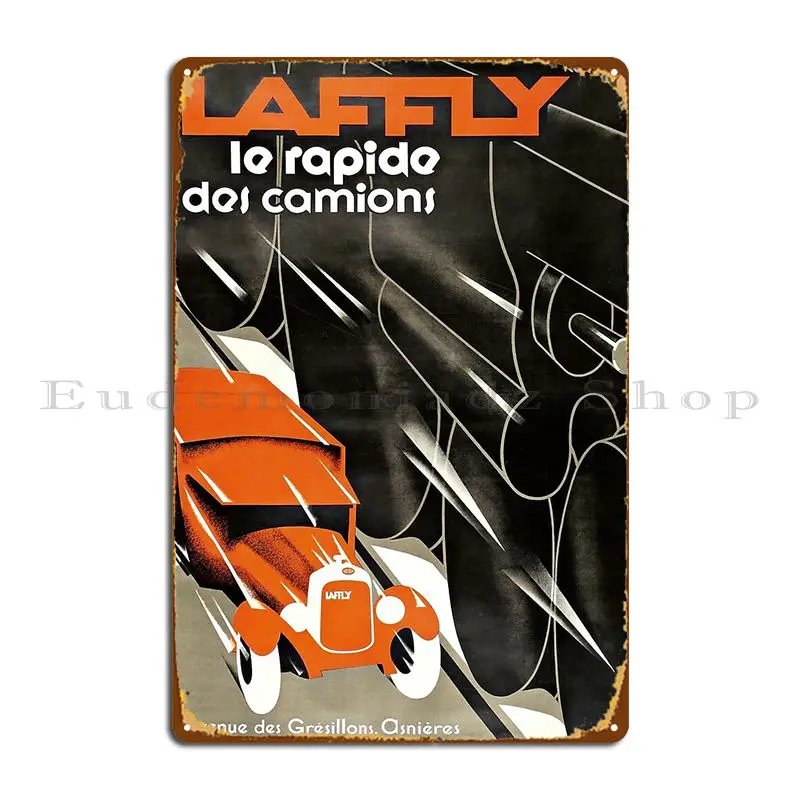 Art Deco Car Racing A Train Vintage French Advert Metal Plaque Poster Designer Cinema Wall Decor Pub Pub Mural Tin Sign Poster