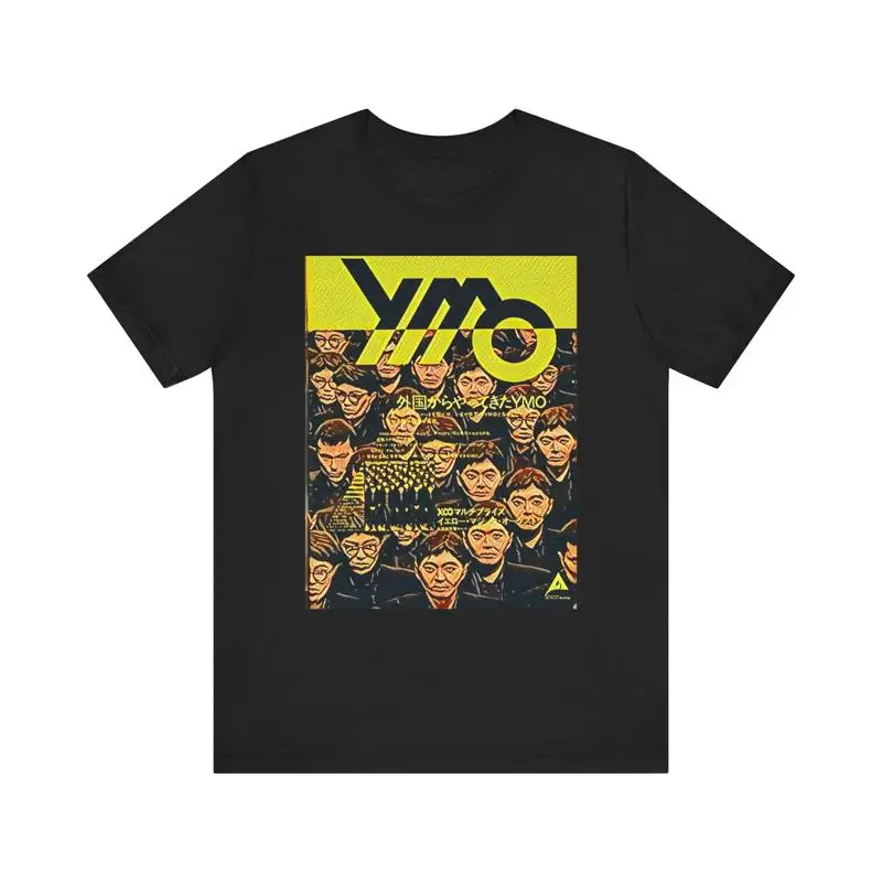 YMO Желтый Волшебный Оркестр с принтом Art Джерси Футболка НОВАЯ