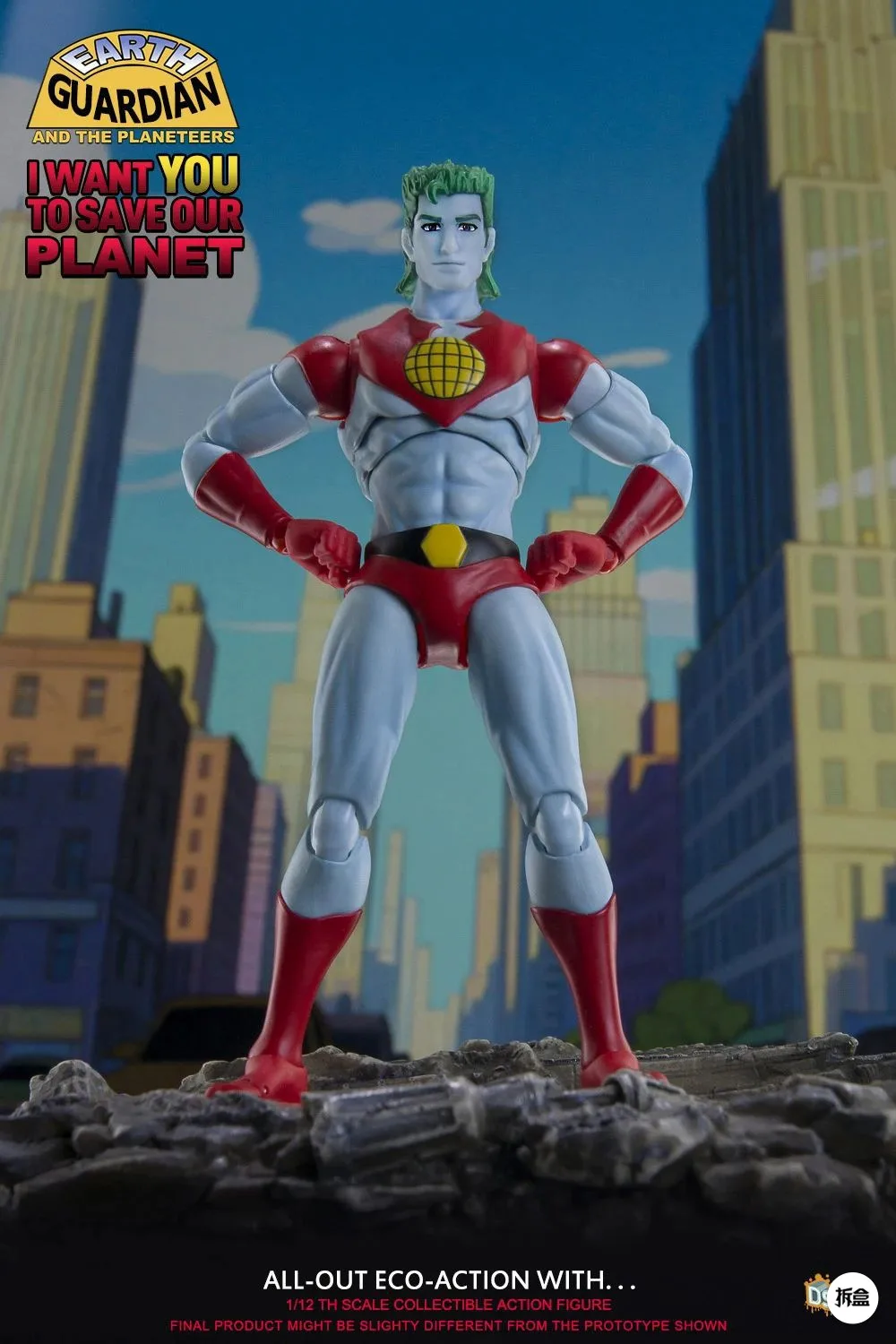 

original GREATTOYS GT DSM Earth Superman 1/12 Captain Planet Actuable Doll Figure Model Toy Gift