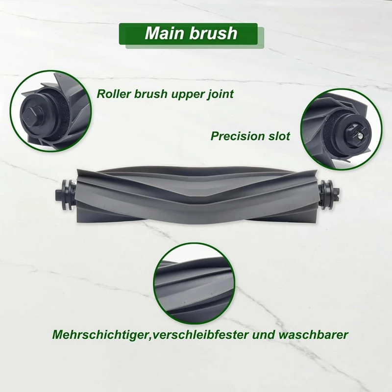 ABAE-para Dreame L10s Ultra / L10 Ultra Robot aspirador Cepillo Lateral principal filtros Hepa paño de mopa bolsas de polvo Accesorios