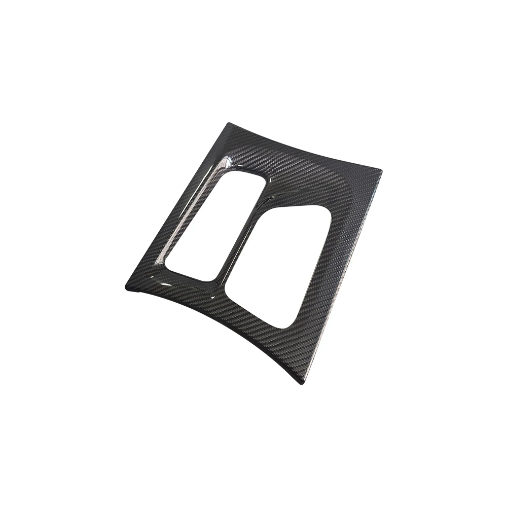 Real Carbon Fiber Console Gear Shift Box Panel Trim Decor Cover For Dodge Charger 2015-2022