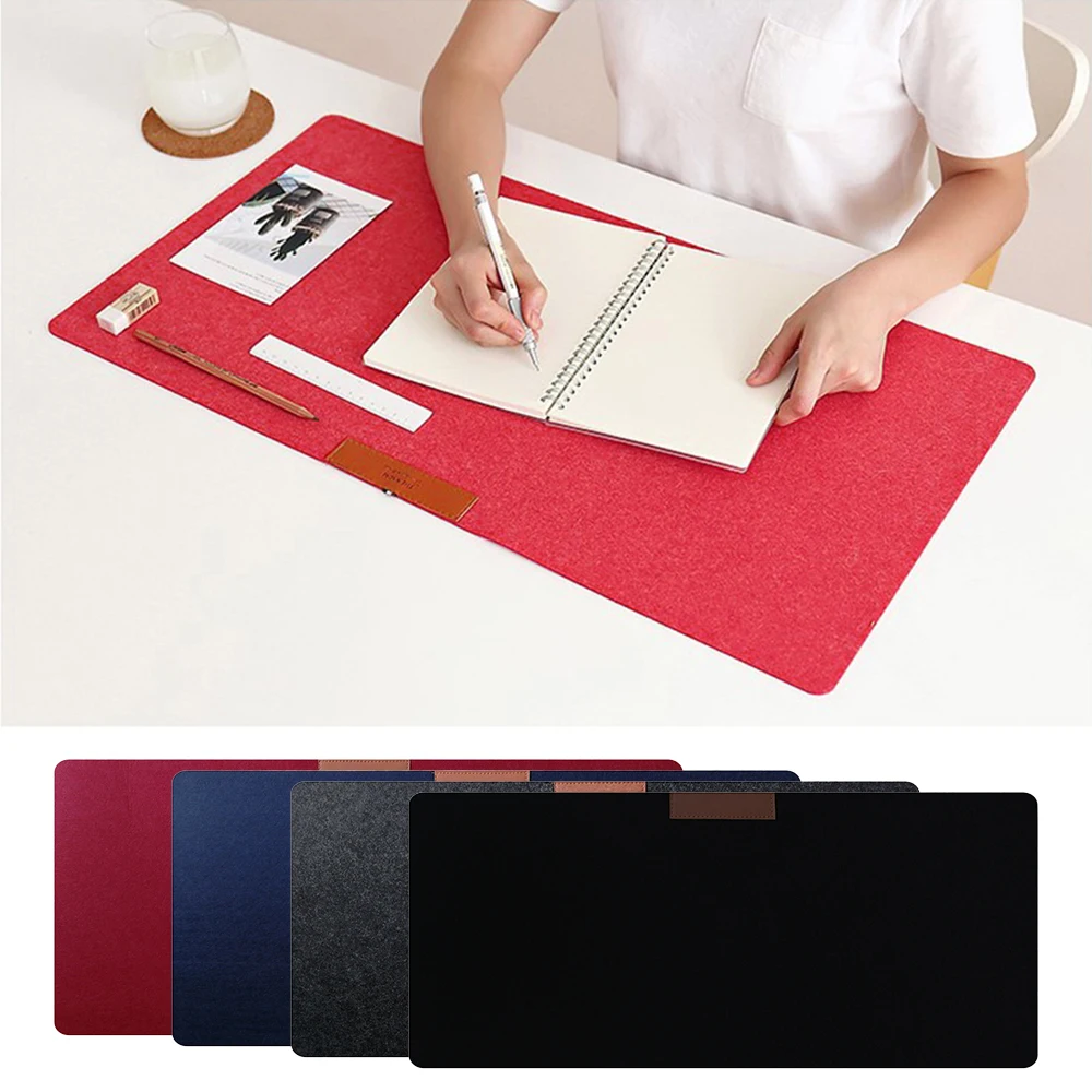 Grand tapis de souris portable en feutre non tissé, antidérapant, chaud, polymère, bureau, ordinateur, clavier, couverture de table, ordinateur portable, joueur, 1 pièce