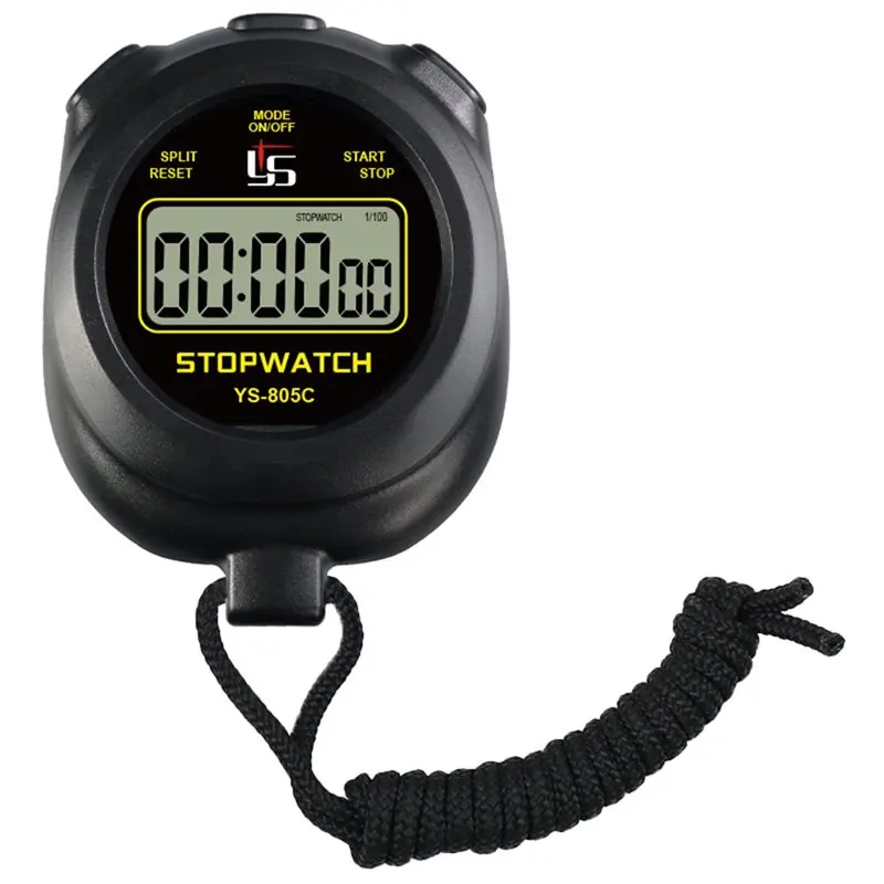 Sports Training Digital Stopwatch Timer Professional Handheld LCD Chronograph Kitchen Timer