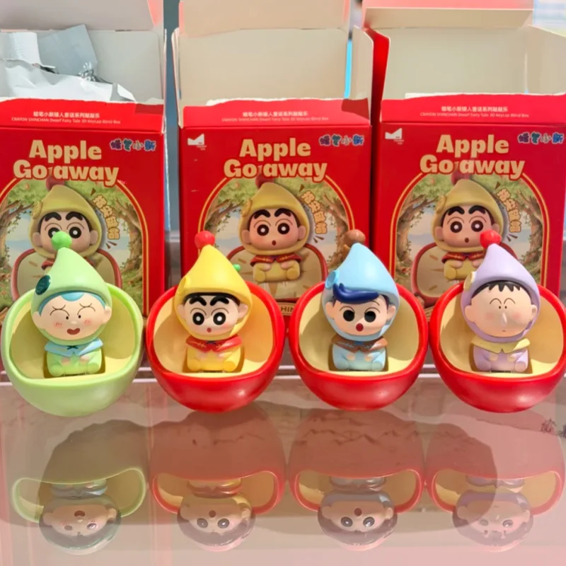 Original Maihe Crayon Shin-Chan Dwarf Fairy Tale Series 3D Keycap Blind Box Cute Keyboard Decoration Knock Fun Collect Toys Gift