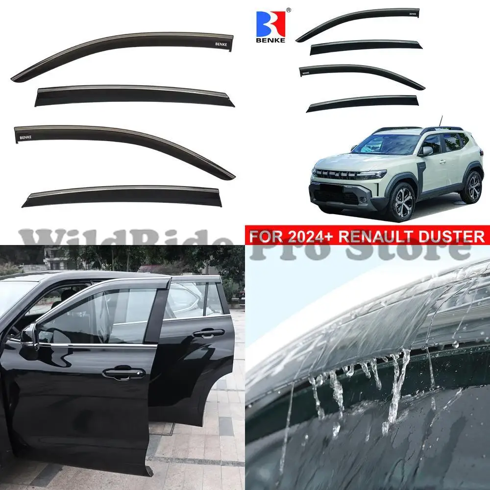 

1 комплект Renault Dacia Brush 2024 2025 автомобильное окно солнцезащитный козырек лобовое стекло двери ветровой дефлектор вентиляционная шторка защита от дождя