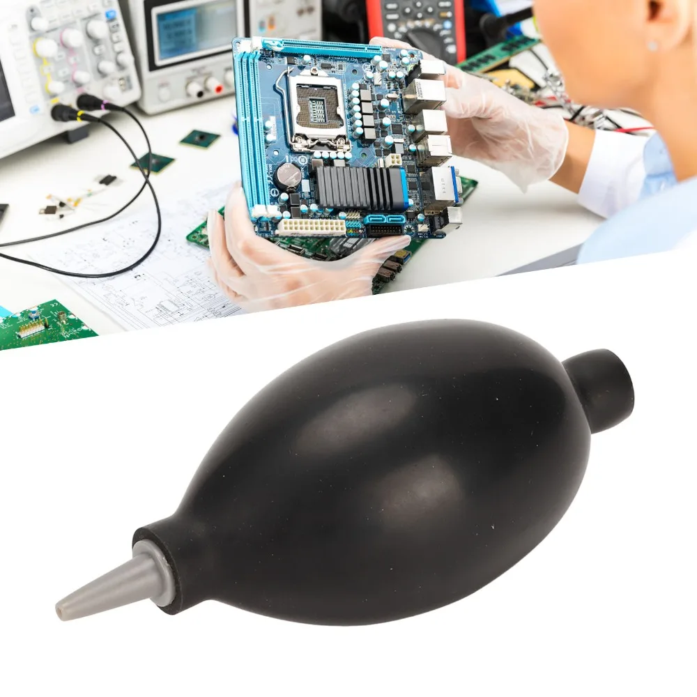 

Professional Black Small Bulb Blower Soft Rubber Mini Size Air Puffer Blow Dust Ball Lens Cleaning
