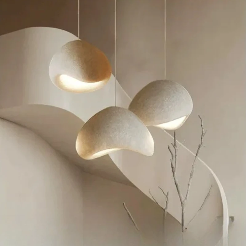 Designer Japanese Restaurant Lights Three-headed Creative Personality Bar Lights Wabi Sanfeng Homestay Cream Wind Stone