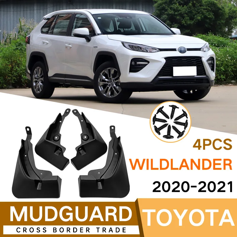 

For Toyota Wildlander 2020-2021 black car mudguard Reduce dust Resist tire dirt car accessories tools