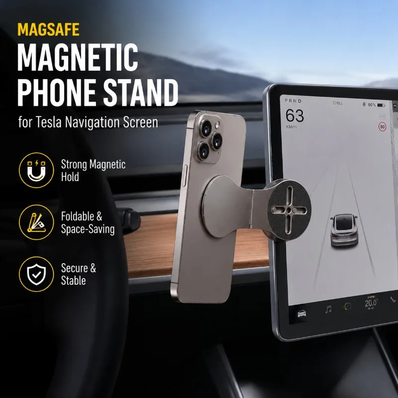 Magnetic Foldable Desktop Phone Stand Floating Screen Car Navigation Bracket Adjustable Un