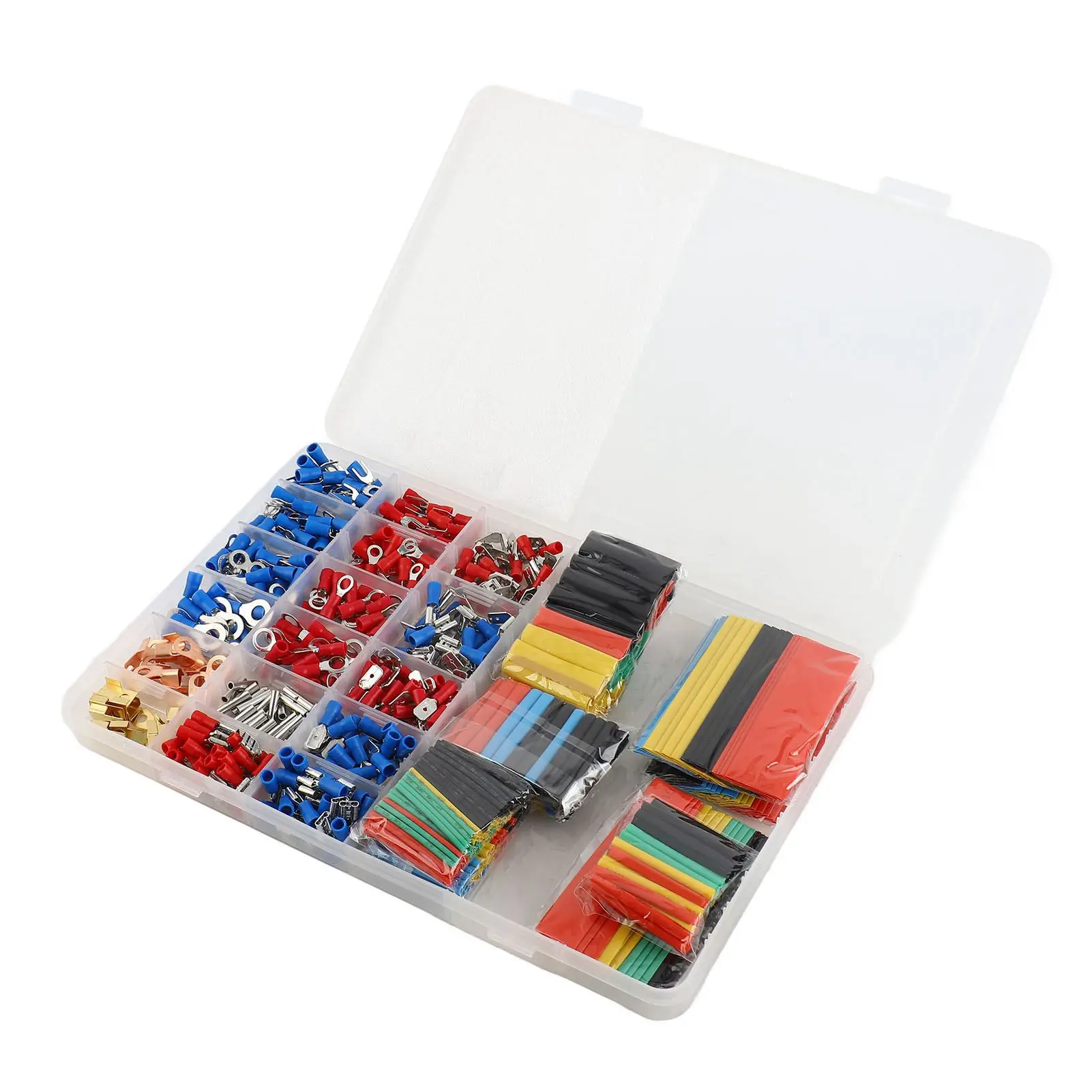 678PCS Car Cable Wire Electrical Set 350PCS Terminals Connectors + 328PCS 2:1 Shrinkable Tube Heat Shrink Tube With Assorted Box