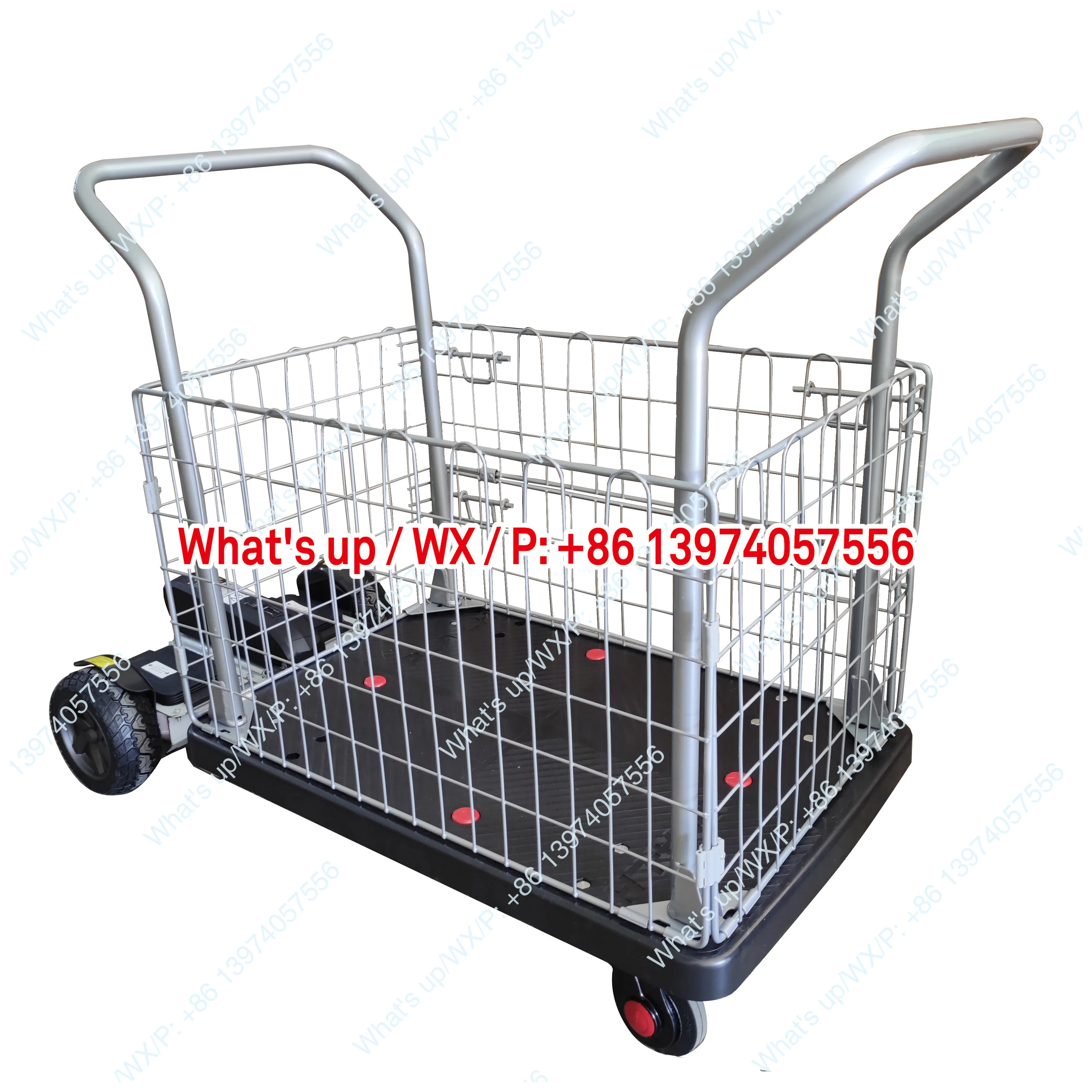 LITBOT small moving body sense grid truck, guardrail pull trolley, grid fence flat truck, trolley