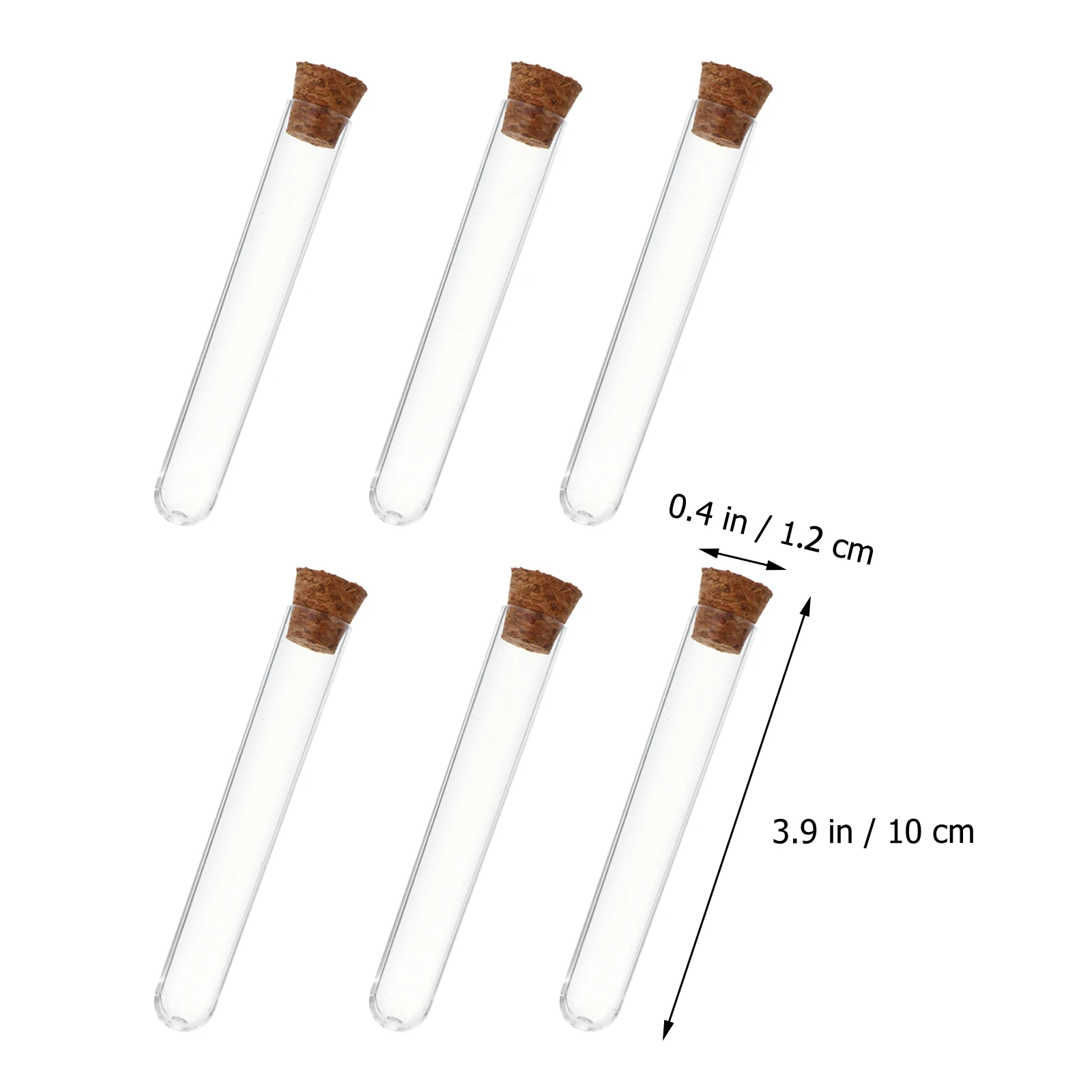 

25 Pcs Test Tubes Clear Storage Small Liquid Container Craft Tube for Science Experiment Teaching Equipment Wood Cork