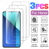 3Pcs Tempered Glass For Huawei Honor X6 X6A X7 X8 4G X8A X9 X10 5G X20 X30 Screen Protector Honor 10 20 Lite 30 V30 V20 10X Film