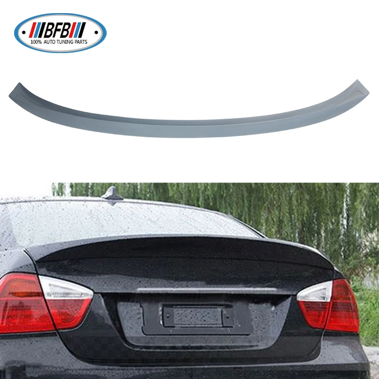 

Style Fiberglass FRP Rear Spoiler Wing Unpainted For E90 2005-2012 Trunk Lip Spoiler