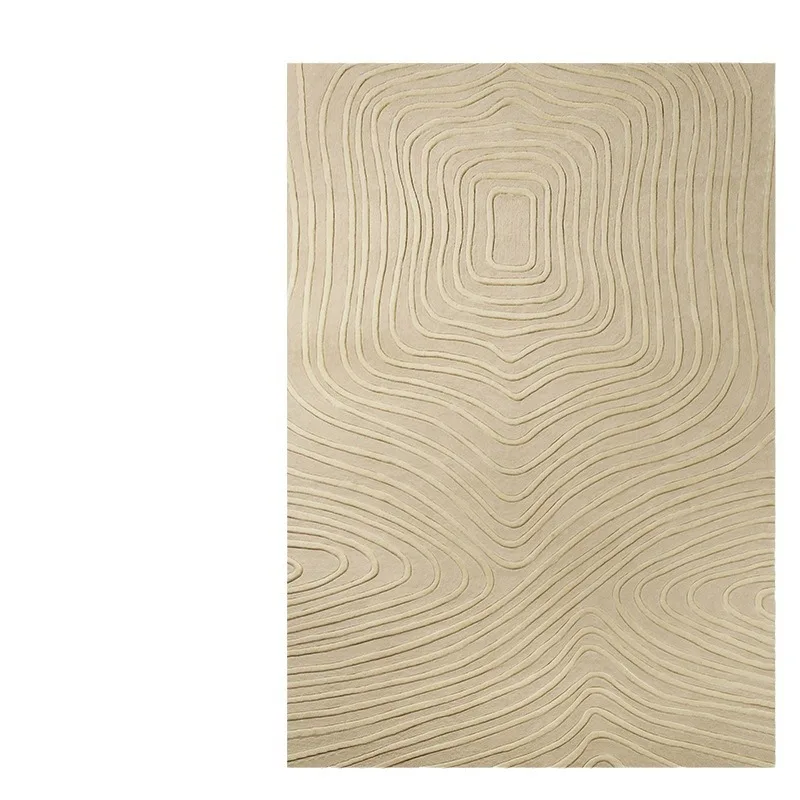 

French cream style living room carpet, handmade wool carpet