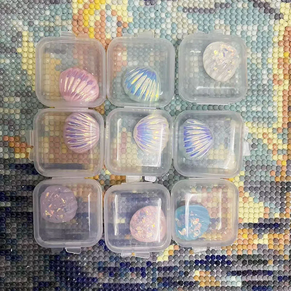 1PC カラフル/カラーフィルムシェルダイヤモンド塗装マグネットカバーホルダーマインダーダイヤモンド塗装クロスステッチツールアクセサリー