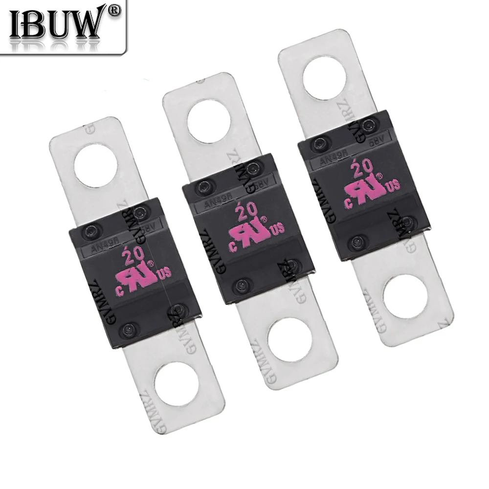 5PCS 150A 175A 200A ANS Trumpet Fork Plug Fuse 32V 20A 30A 40A 50A 60A 70A 80A 100A Bolt Fixed Insurance Film 125A
