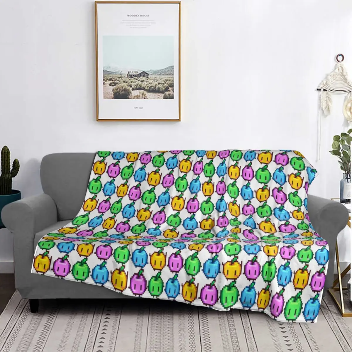 

Stardew Valley Junimo Plush Blanket Soft Warm Flannel Throw Blanket Cover for Bed Living room Picnic Travel Home Sofa